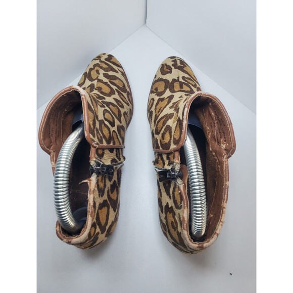 Sam Edelman Petty Cheatah Print Cow Hide Womens Booties Sz 6.5 *Read City Chic - Picture 8 of 14